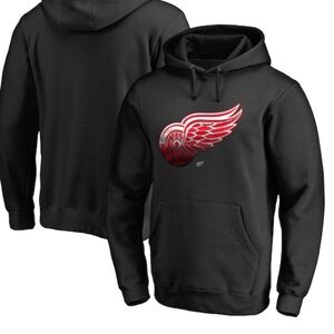 Detroit Red Wings NHL logo Hoodie - Black